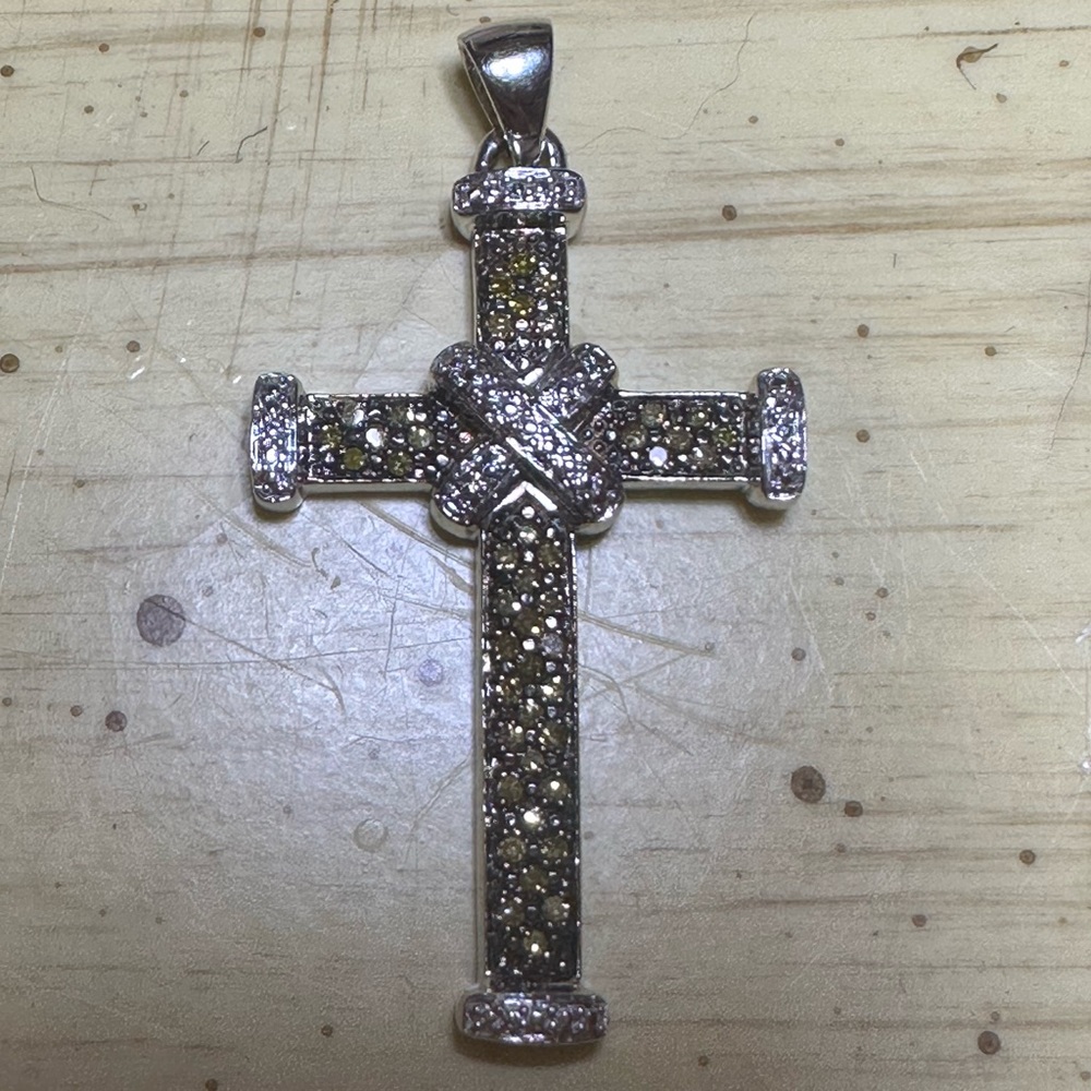 Yellow Diamond .925 necklace pendant
